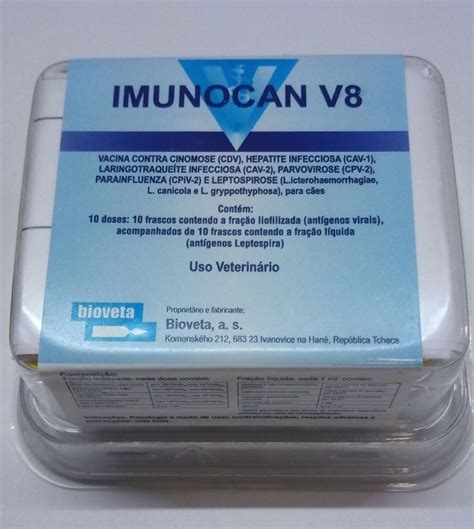 Vacina Imunocan V8 1ml .